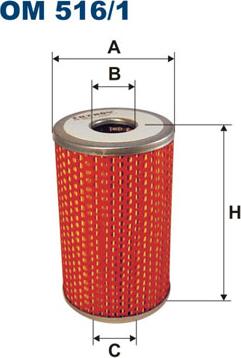 Filtron OM516/1 - Маслен филтър vvparts.bg