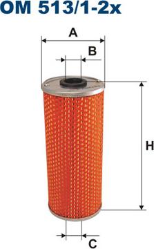 Filtron OM513/1-2x - Маслен филтър vvparts.bg