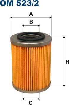 Filtron OM523/2 - Маслен филтър vvparts.bg