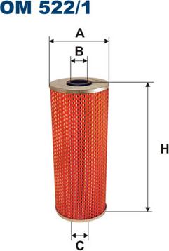 Filtron OM522/1 - Маслен филтър vvparts.bg
