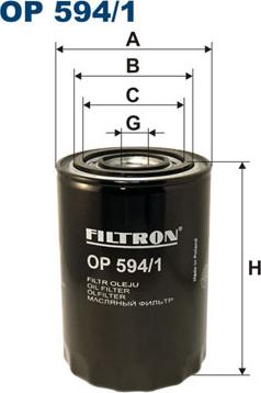 Filtron OP594/1 - Маслен филтър vvparts.bg