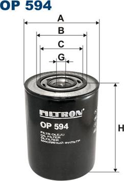 Filtron OP594 - Маслен филтър vvparts.bg