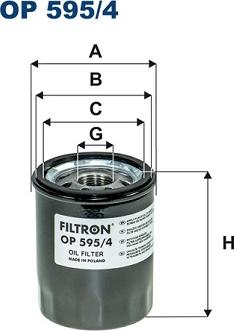 Filtron OP595/4 - Маслен филтър vvparts.bg