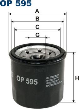 Filtron OP595 - Маслен филтър vvparts.bg