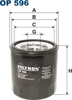 Filtron OP596 - Маслен филтър vvparts.bg