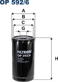 Filtron OP592/6 - Маслен филтър vvparts.bg