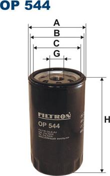 Filtron OP544 - Маслен филтър vvparts.bg