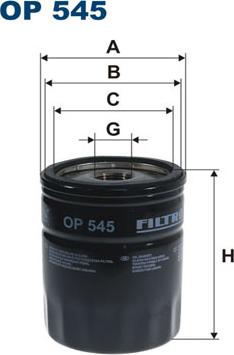 Filtron OP545 - Маслен филтър vvparts.bg