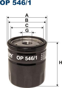 Filtron OP546/1 - Маслен филтър vvparts.bg