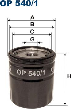 Filtron OP540/1 - Маслен филтър vvparts.bg