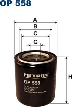 Filtron OP558 - Маслен филтър vvparts.bg