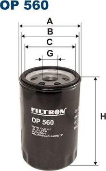 Filtron OP560 - Маслен филтър vvparts.bg