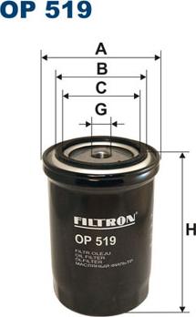 Filtron OP519 - Маслен филтър vvparts.bg