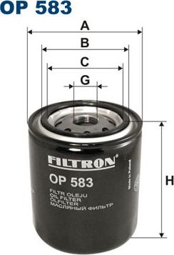 Filtron OP583 - Маслен филтър vvparts.bg