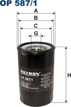 Filtron OP587/1 - Маслен филтър vvparts.bg