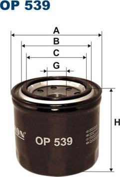 Filtron OP539 - Маслен филтър vvparts.bg