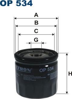 Filtron OP534 - Маслен филтър vvparts.bg