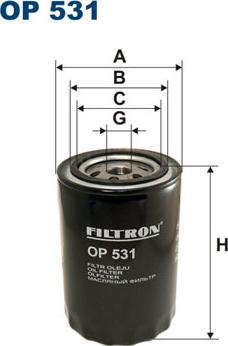 Filtron OP531 - Маслен филтър vvparts.bg