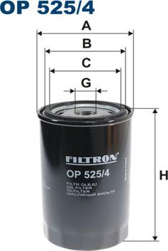 Filtron OP525/4 - Маслен филтър vvparts.bg