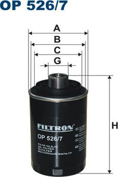 Filtron OP526/7 - Маслен филтър vvparts.bg