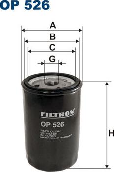 Filtron OP526 - Маслен филтър vvparts.bg