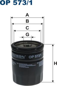 Filtron OP573/1 - Маслен филтър vvparts.bg