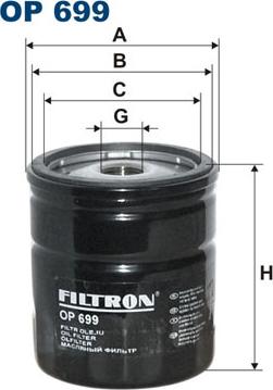 Filtron OP699 - Маслен филтър vvparts.bg