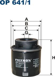 Filtron OP641/1 - Маслен филтър vvparts.bg