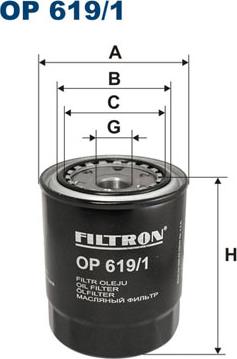 Filtron OP619/1 - Маслен филтър vvparts.bg