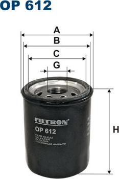 Filtron OP612 - Маслен филтър vvparts.bg