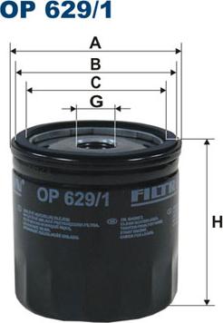 Filtron OP629/1 - Маслен филтър vvparts.bg