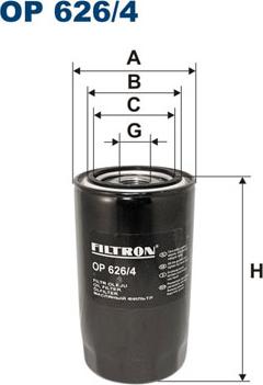 Filtron OP626/4 - Маслен филтър vvparts.bg