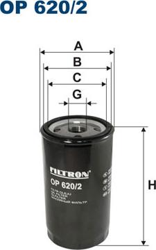 Filtron OP620/2 - Маслен филтър vvparts.bg