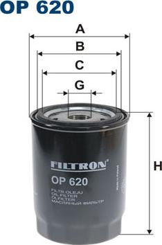 Filtron OP620 - Маслен филтър vvparts.bg