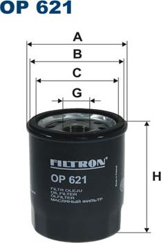 Filtron OP621 - Маслен филтър vvparts.bg