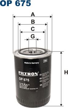 Filtron OP675 - Маслен филтър vvparts.bg