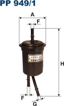 Filtron PP949/1 - Горивен филтър vvparts.bg