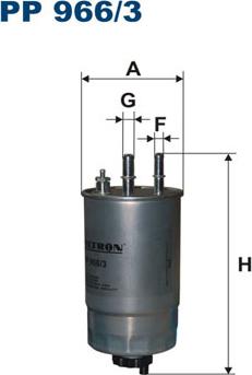 Filtron PP966/3 - Горивен филтър vvparts.bg