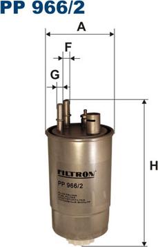 Filtron PP966/2 - Горивен филтър vvparts.bg