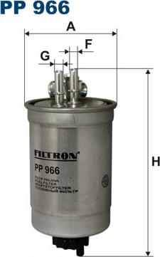 Filtron PP966 - Горивен филтър vvparts.bg