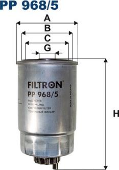 Filtron PP968/5 - Горивен филтър vvparts.bg