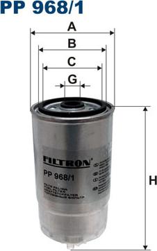 Filtron PP968/1 - Горивен филтър vvparts.bg