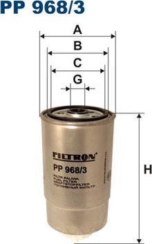 Filtron PP968/3 - Горивен филтър vvparts.bg