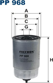 Filtron PP968 - Горивен филтър vvparts.bg