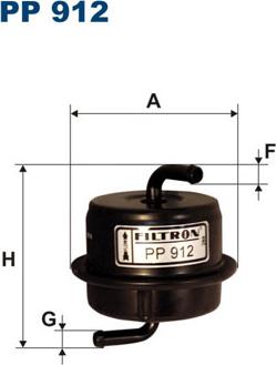 Filtron PP912 - Горивен филтър vvparts.bg