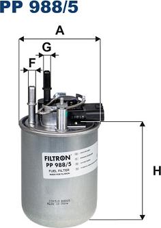 Filtron PP988/5 - Горивен филтър vvparts.bg