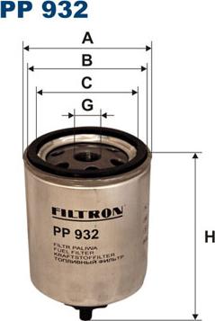 Filtron PP932 - Горивен филтър vvparts.bg