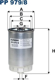 Filtron PP 979/8 - Горивен филтър vvparts.bg