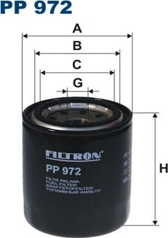 Filtron PP972 - Горивен филтър vvparts.bg