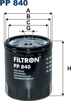 Filtron PP 840 - Горивен филтър vvparts.bg